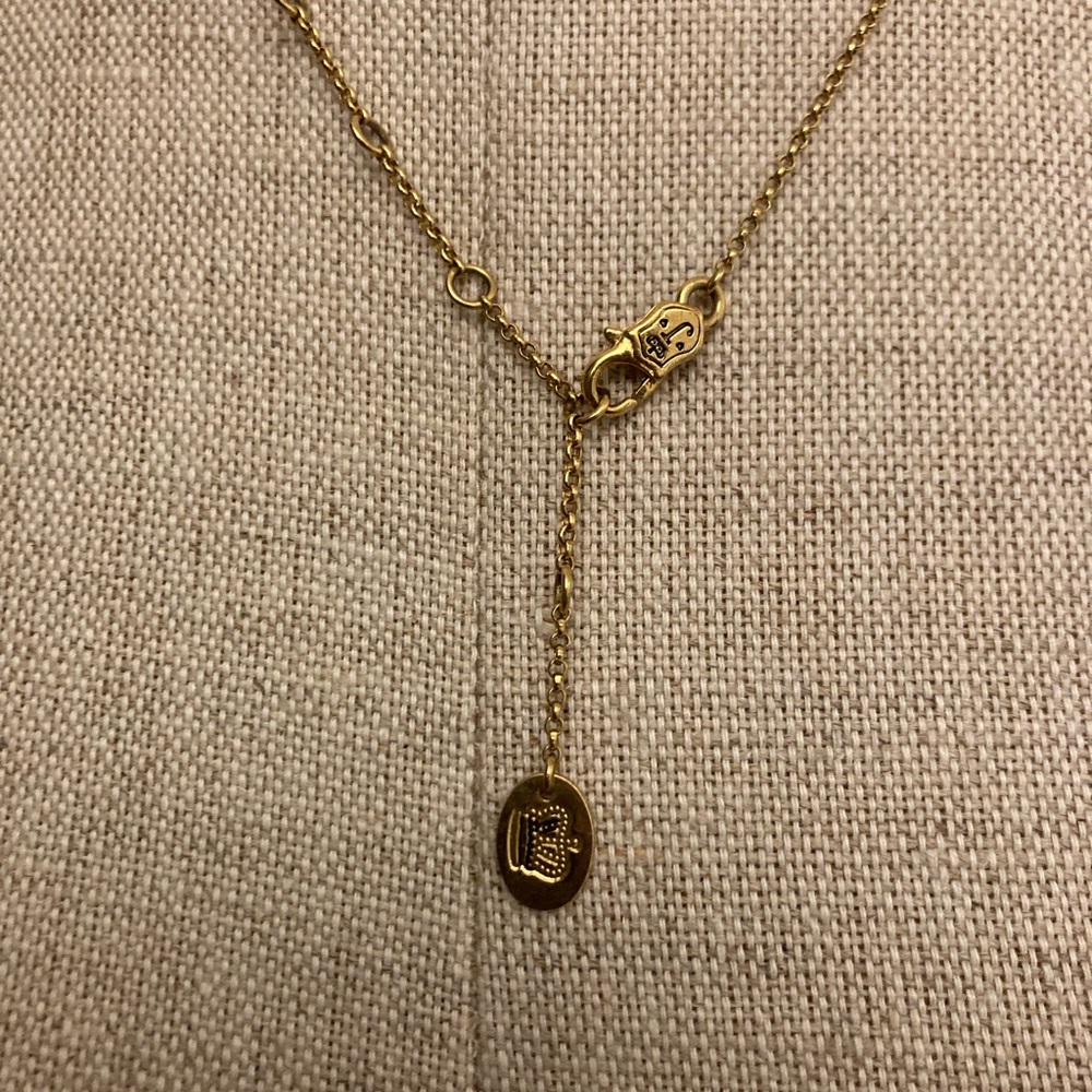 Gold Juicy Couture heart necklace